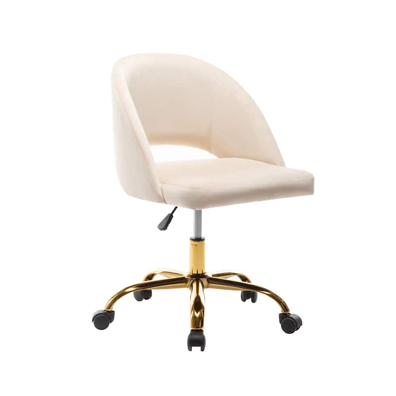 Porthos Home Naiko Velvet Upholstery Swivel Office Chair