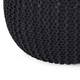 Abena Knitted Cotton Pouf by Christopher Knight Home