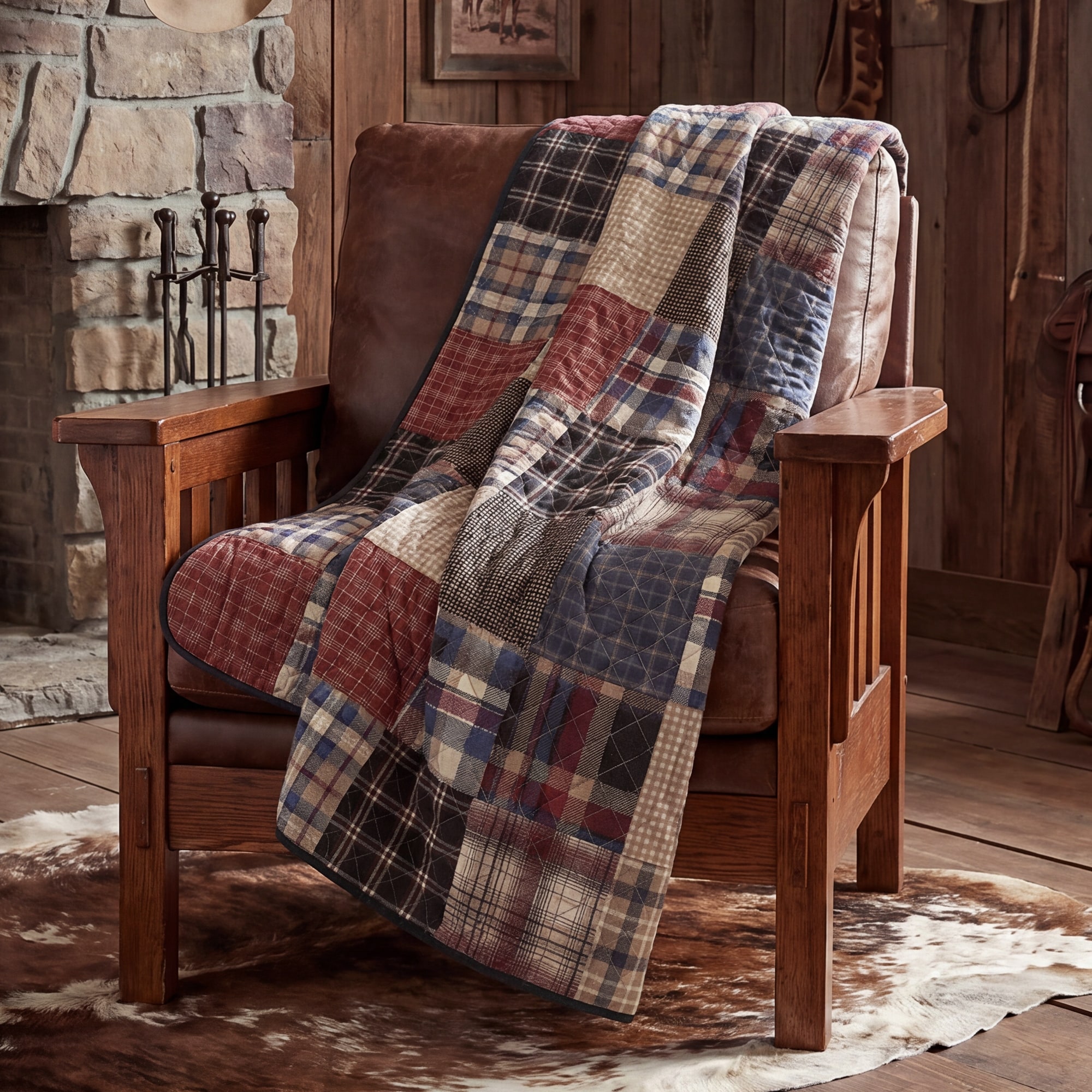 Donna Sharp Ranger Cotton Pieced Throw