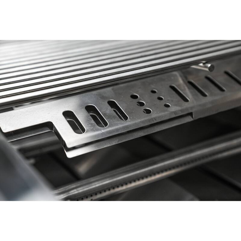 Mont Alpi MAi805-BEV-COMBO Stainless Steel Modular Outdoor Kitchen Island BBQ Grill + Charcoal Tray, Griddle Plate & Pizza Oven