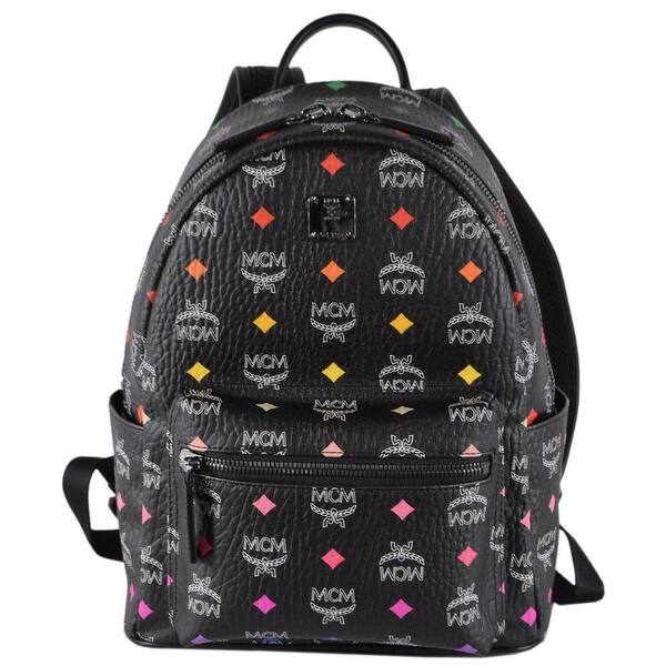 Mcm Stark Spectrum Black Diamond Visetos Small Backpack Bag On Sale Overstock 29067723