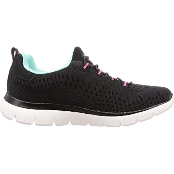 black mesh skechers