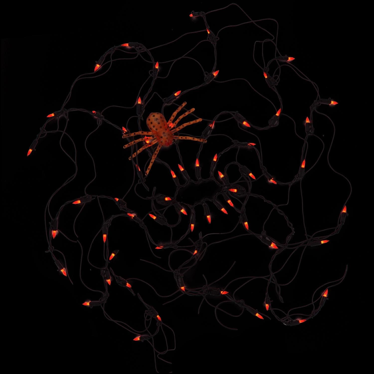 Shop 36 Lighted Black Web With Spider Halloween Decoration