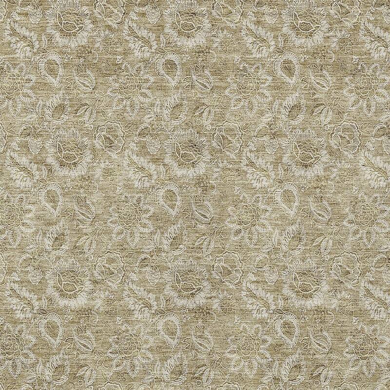 HomeRoots Floral Transitional Rectangle Outdoor Rug