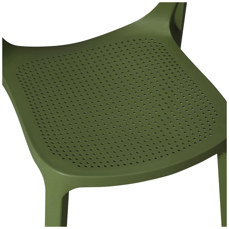 Frond and Form Outdoor Stacking Dining Side Chair (Set of 2)
