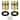 Design House 188185 1-1/2" Floor Mounted Peg Door Stop - Pack of 2