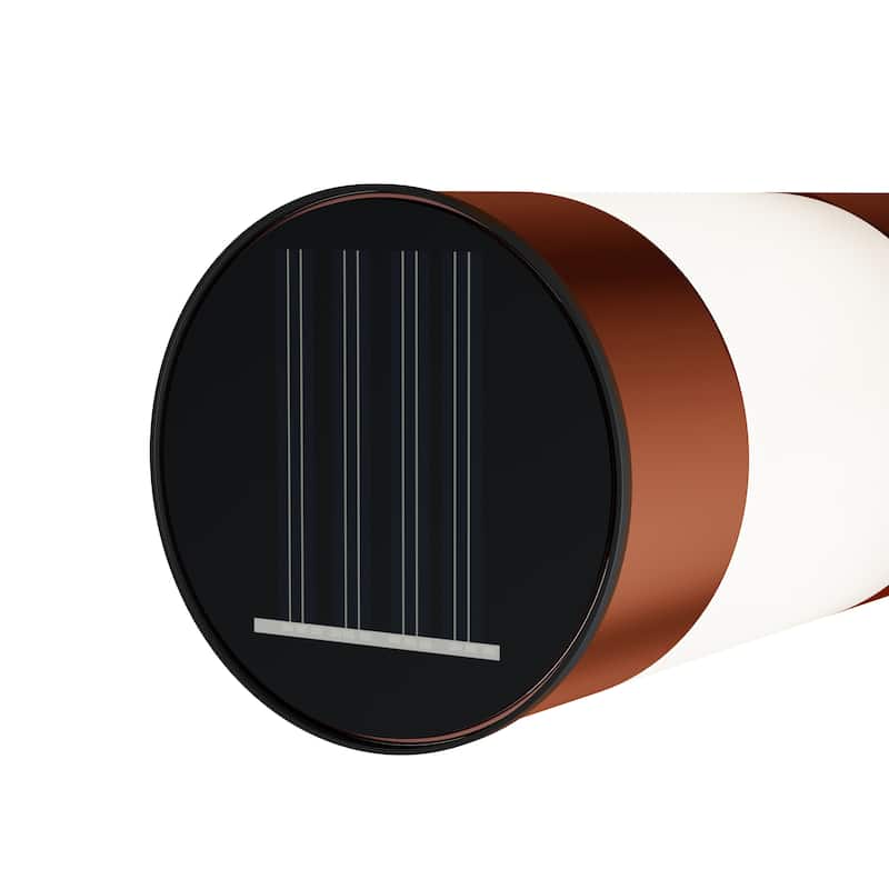 Solar Path Bollard Lights, Set of 6 15" Pure Garden