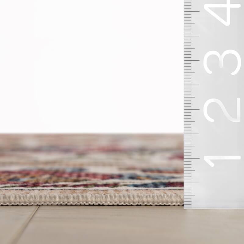 Nuloom Delara Floral & Paisley Washable Rug