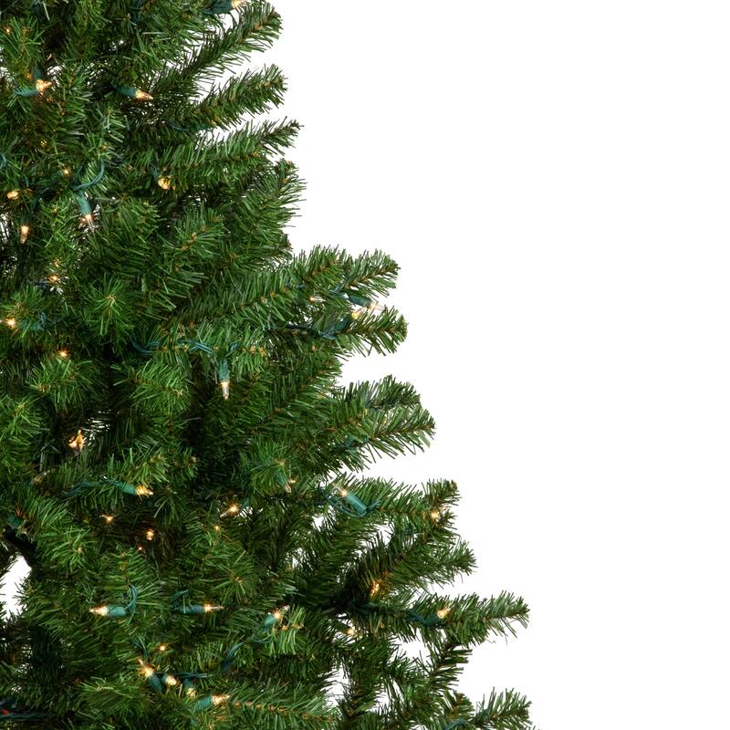 6' Pre-Lit Medium Balsam Pine Artificial Christmas Tree, Clear Lights - 6 Foot