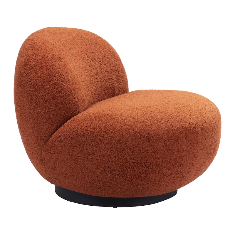 Myanmar Accent Chair Burnt Orange - 29.9" W x 31.5" D x 26.8" H