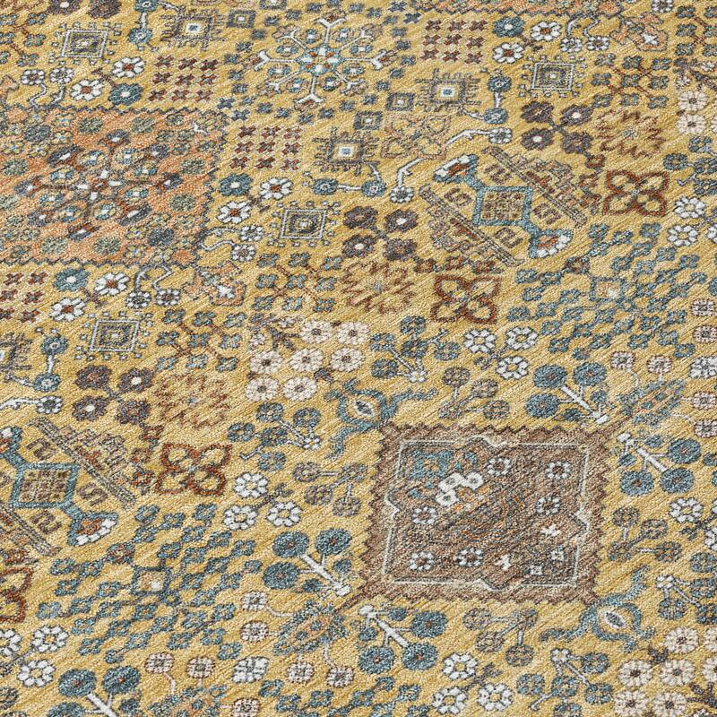 Machine Washable Indoor/ Outdoor Global Flory Chantille Rug