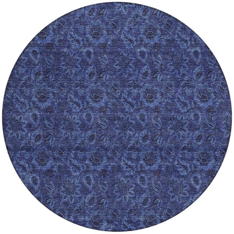 HomeRoots Floral Transitional Rectangle Outdoor Rug