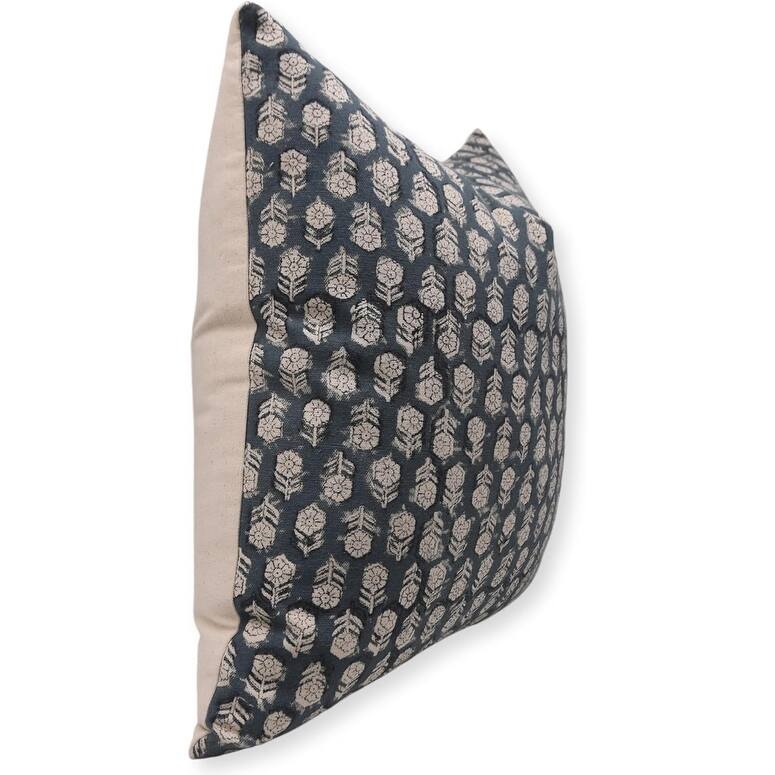 Fabdivine Cotton Floral Block print pillow Cover