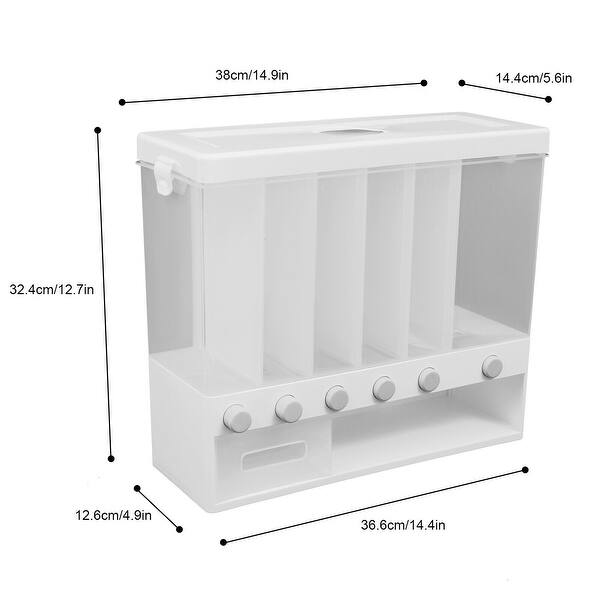 Wall-Mounted 6-Grid Rice and Cereal Dispenser - Bed Bath & Beyond ...