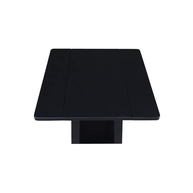 Square Solid Wood Drop Leaf Side Table