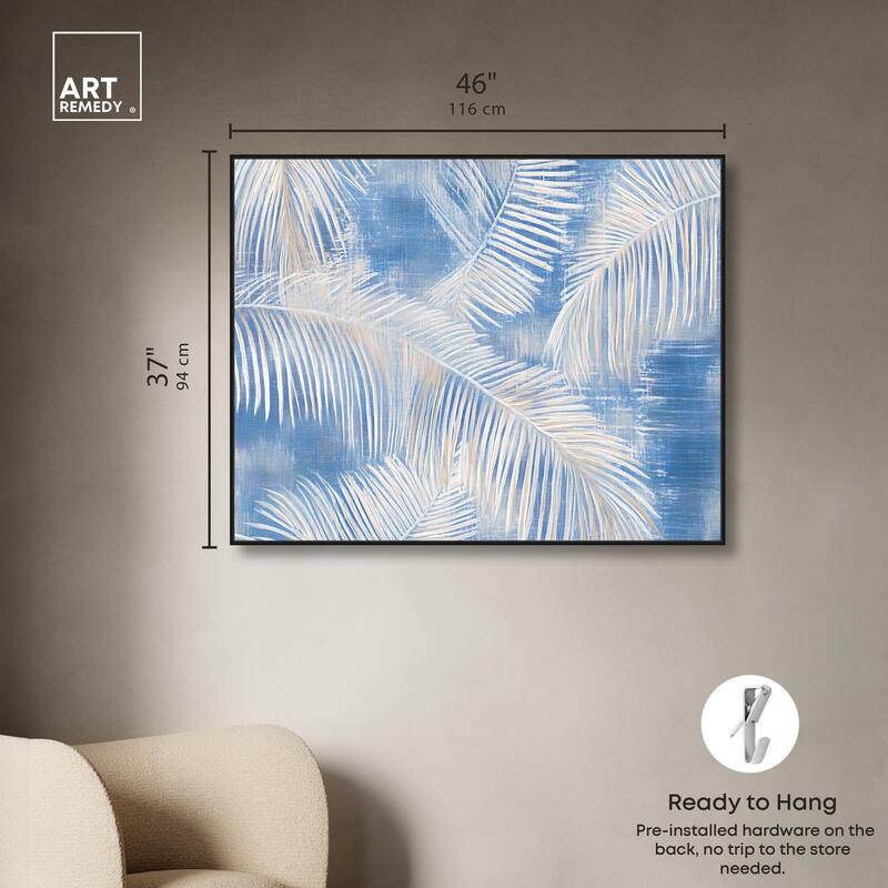 Sky Palm Silhouettes Canvas by Art Remedy