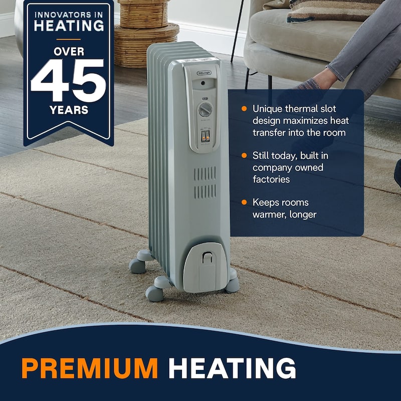 Aireplus 1500w Oil Filled Radiator Electric Heater 1500W Oil Filled Radiator Space Heater - Quiet, Portable Electric