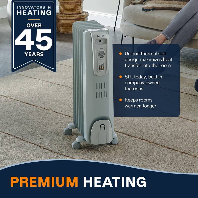 Aireplus 1500w Oil Filled Radiator Electric Heater 1500W Oil Filled Radiator Space Heater - Quiet, Portable Electric