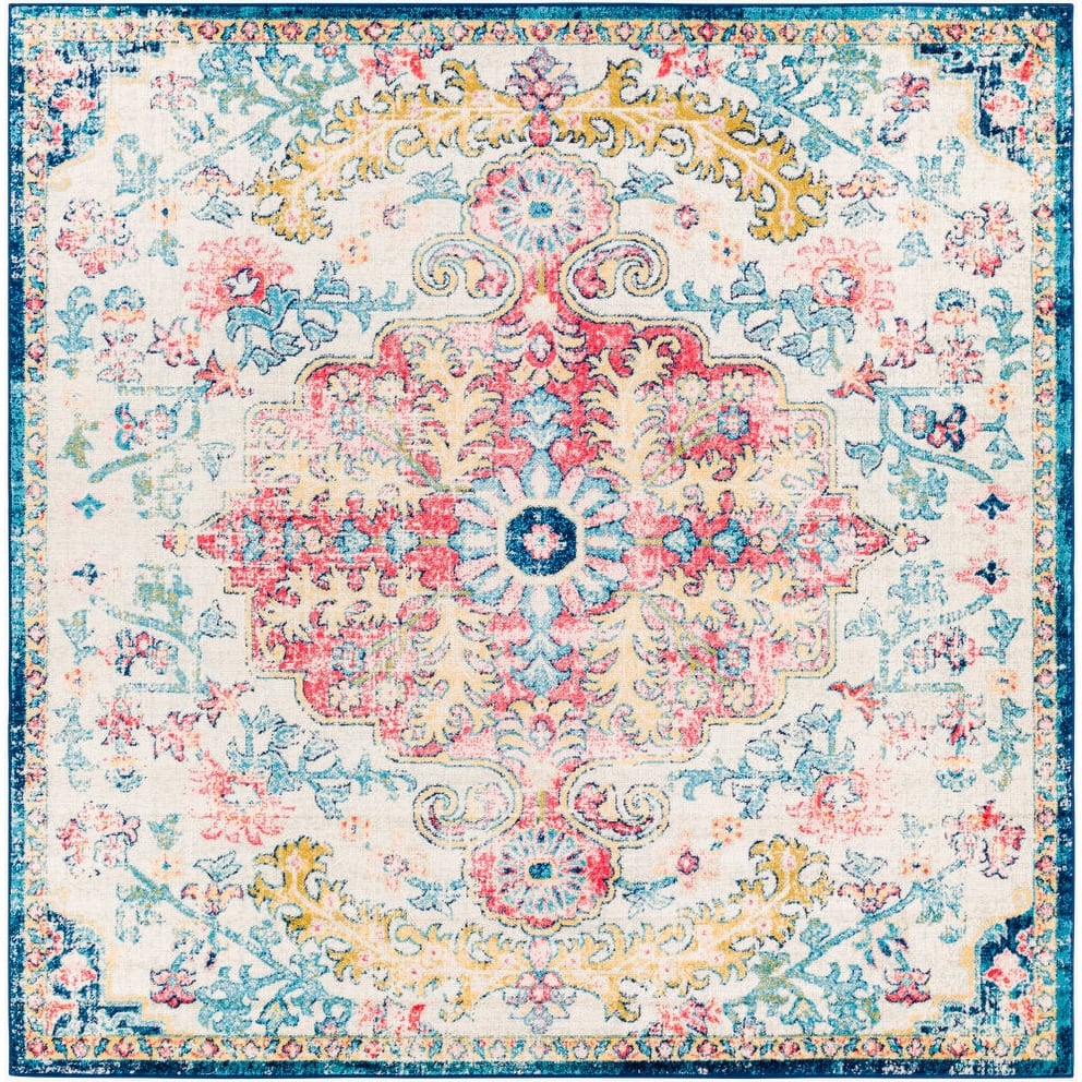 Livabliss Traditional Murat Medallion Area Rug