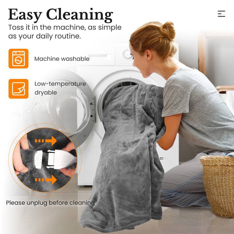 Electric Flannel Heated Blanket