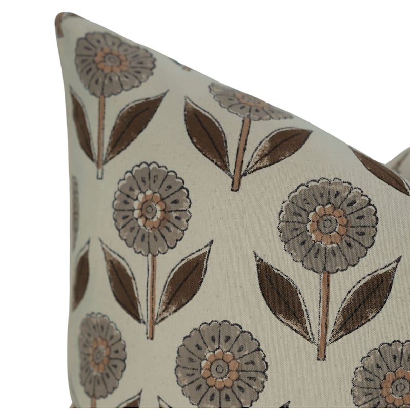 Cotton Bohemian Block print pillow Cover Ganda Pushp