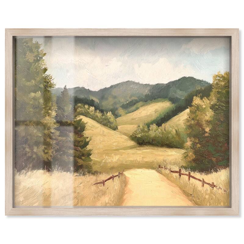 Summer Fields Shadowbox by Art Remedy - Natural - 45" x 36"