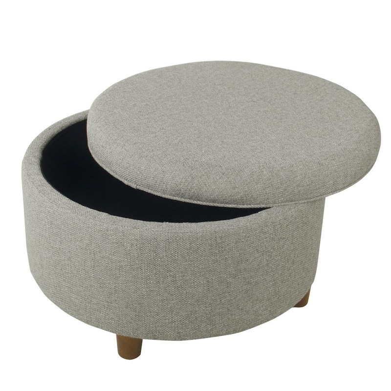 HomePop Round Storage Ottoman