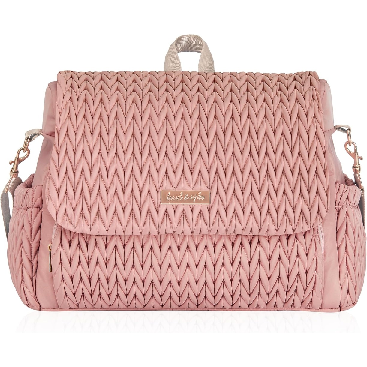 Hannah & Sophia Belle Convertible Diaper Backpack & Messenger Bag