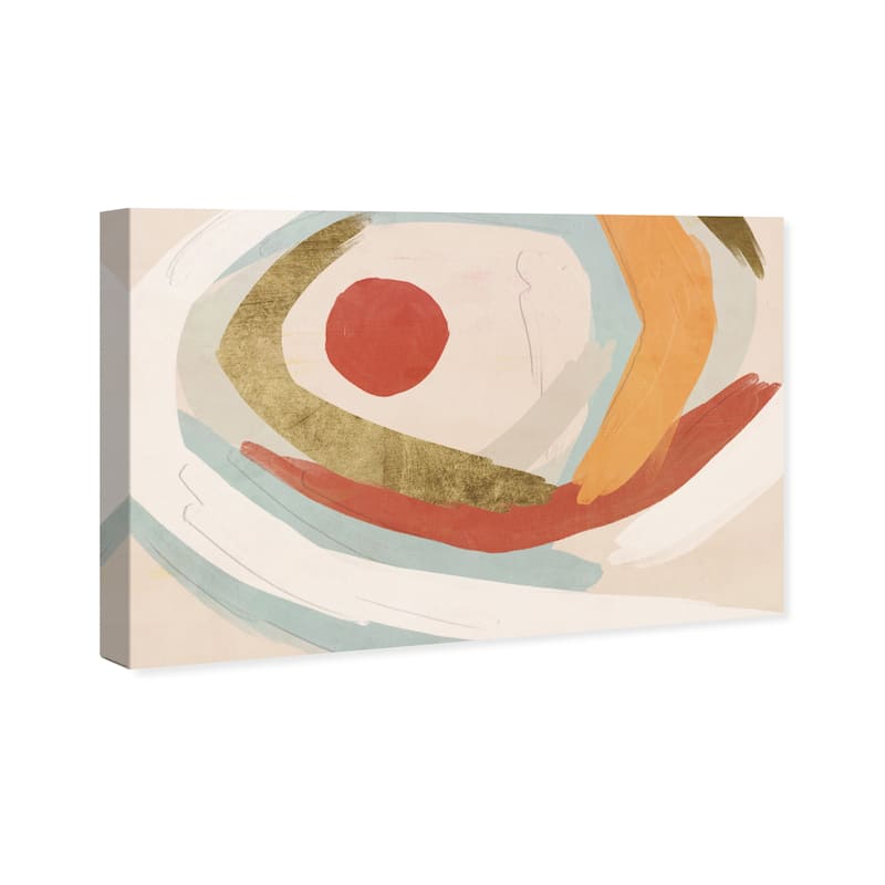 Wynwood Studio Canvas Abstract Sunset Breeze White and Cream White Modern & Contemporary Wall Art Canvas Print