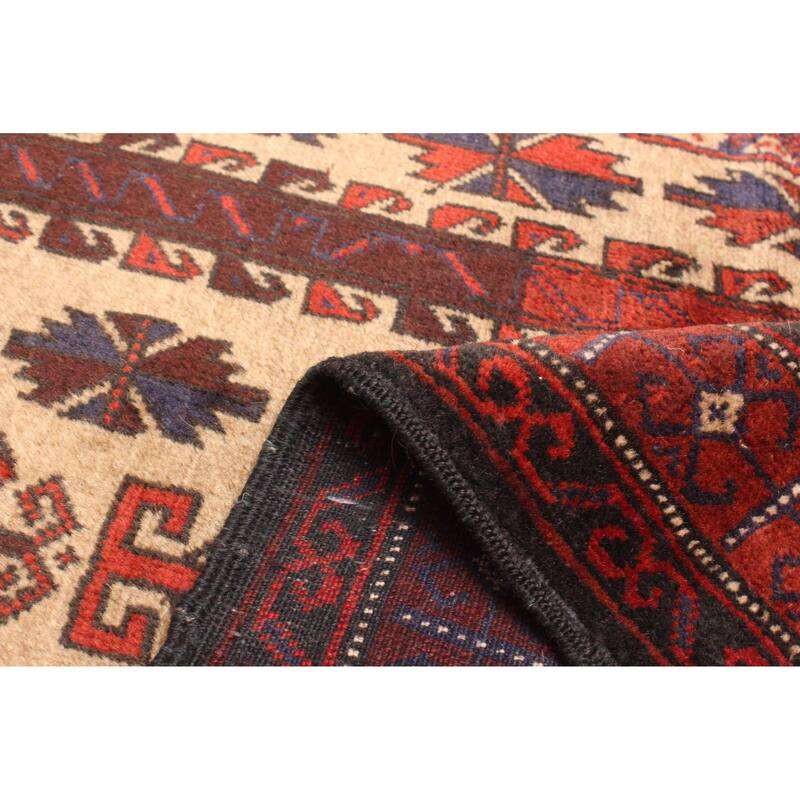 ECARPETGALLERY Hand-knotted Teimani Tan Wool Rug - 2'11 x 5'2