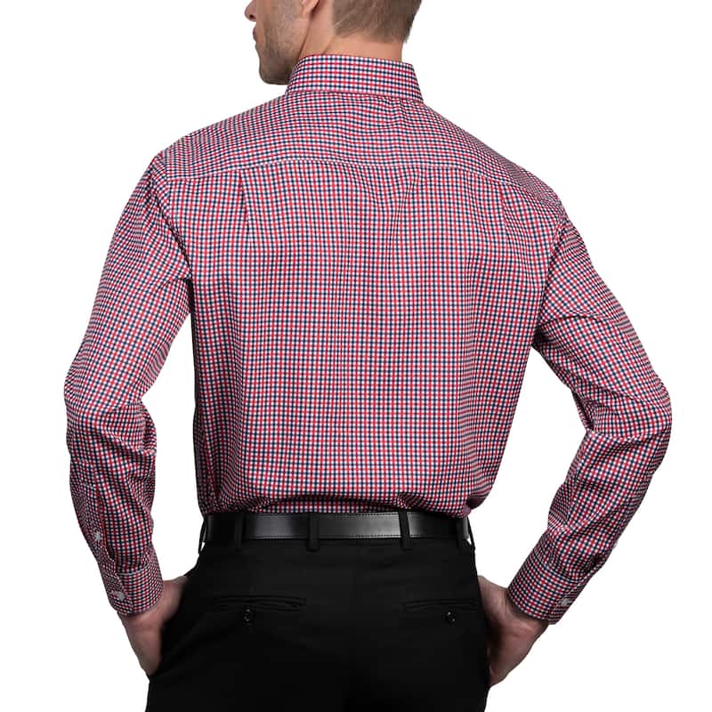 Nautica Men's Wrinkle-Resistant Check Performance Dress Shirt