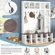 preview thumbnail 5 of 10, Modern Storage Rack with 6 Hooks, 4-in-1 Shoe Cabinet with 13 Adjustable Shelves, Ideal for Living Room, Entryway, Corridor