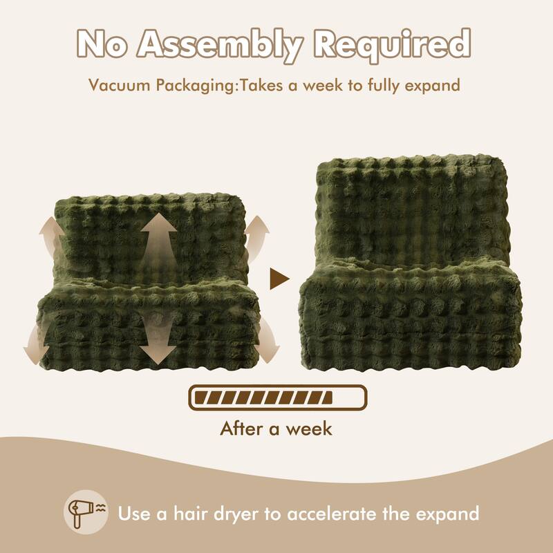 XIZZI Bean Bag Chair for Living Room Soft Plush Lounge Seating