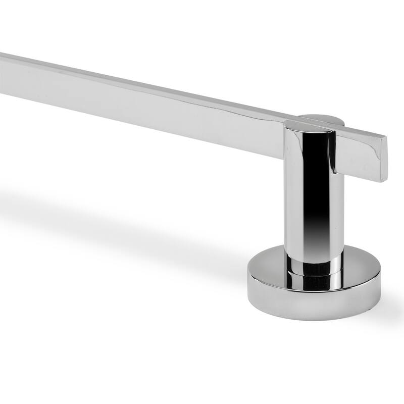 Croydex Metra Flexi Fix Screw or Glue Towel Bar in Chrome