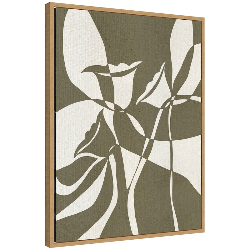 Kate and Laurel Sylvie Boundby Beauty 4 Framed Canvas by Shatha Al Dafai - 23x30