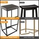 preview thumbnail 7 of 5, Costway 30" Barstools Set of 2 Upholstered Bar Height Chairs PU - See Details