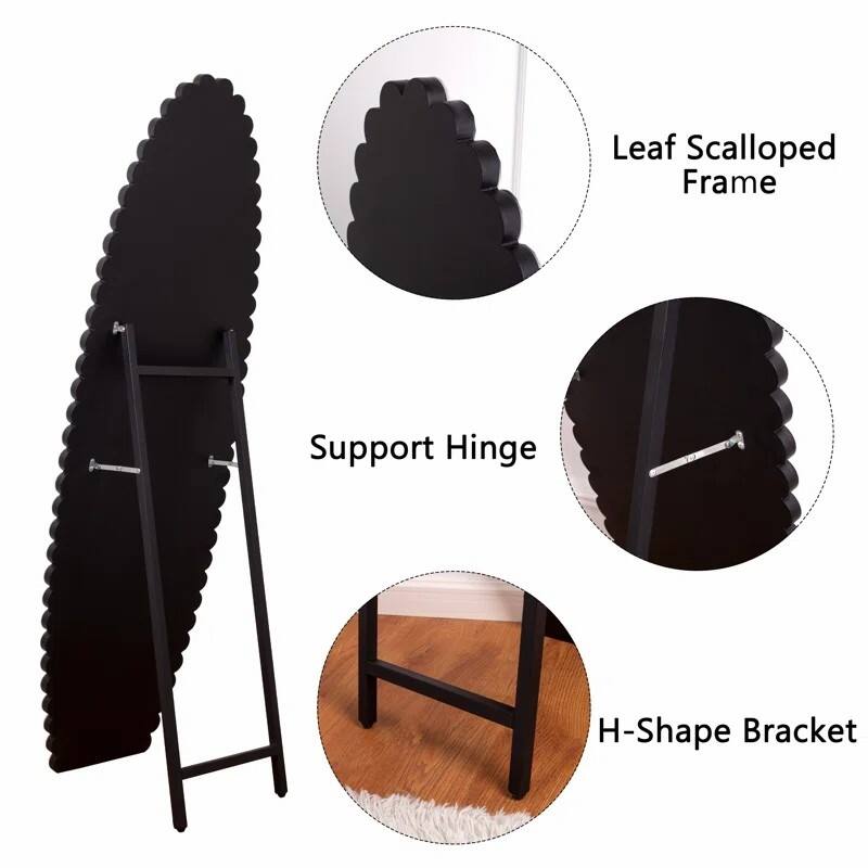 Crystal Full Length Mirror with Stand