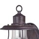 preview thumbnail 2 of 4, Vaxcel Lighting Dockside 1 Light Outdoor Wall Sconce with Clear Glass