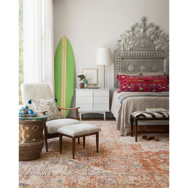 Alexander Home Genova Distressed Medallion Persian Area Rug. Opens flyout.