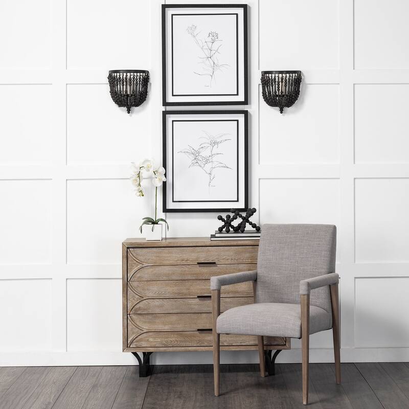 Carollan Black Solid Wood Ball Jack