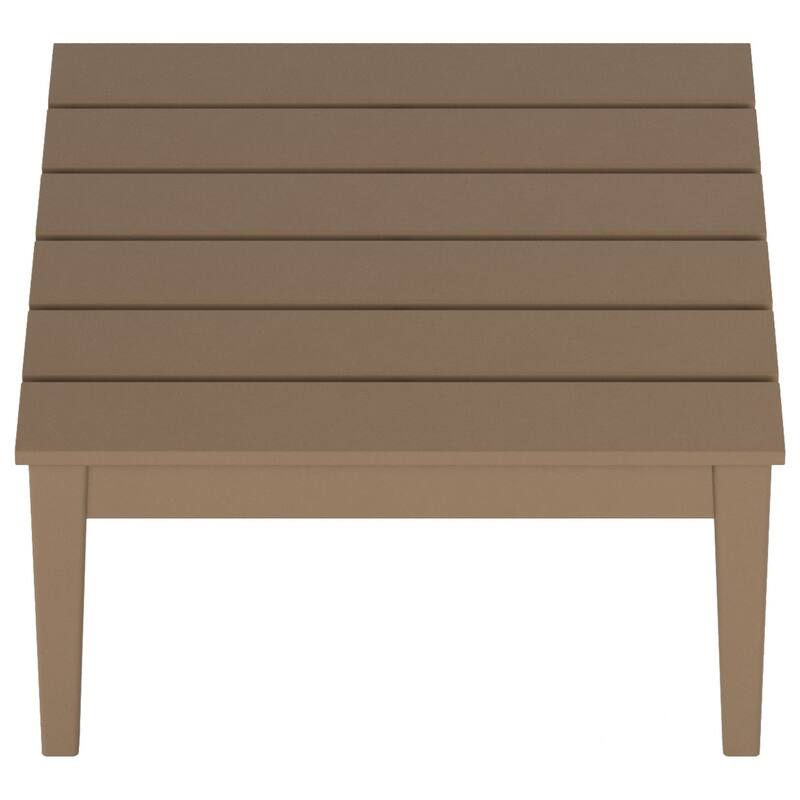 Polytrends Shoreside HDPE Eco-Friendly All Weather Square Modern 32" Conversation Table