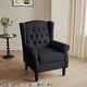 preview thumbnail 41 of 76, Button-Tufted Accent Chair Wingback Armchair - 38"H