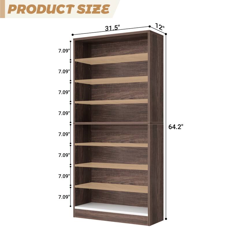 Cimly 45 Pairs Tall Shoe Cabinet, 9-Tier Wooden Shoe Storage Organizer with Adjustable Shelves