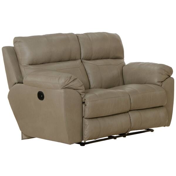 slide 2 of 4, Cathleen Power Lay Flat Reclining Loveseat Putty