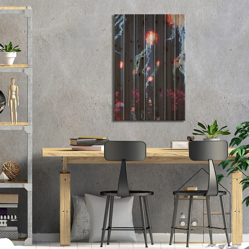Tomorrowland Print On Wood by Davansh Atry - Multi-Color