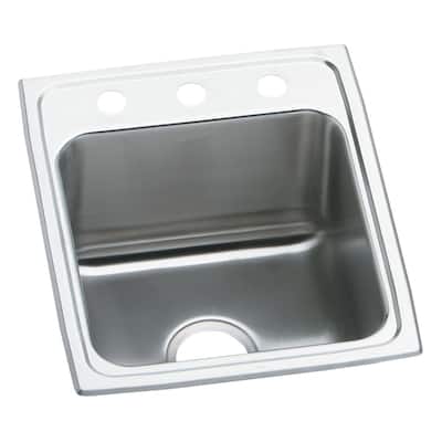 Elkay Lustertone Classic Stainless Steel 15" x 22" x 5-1/2", Single Bowl Drop-in ADA Sink