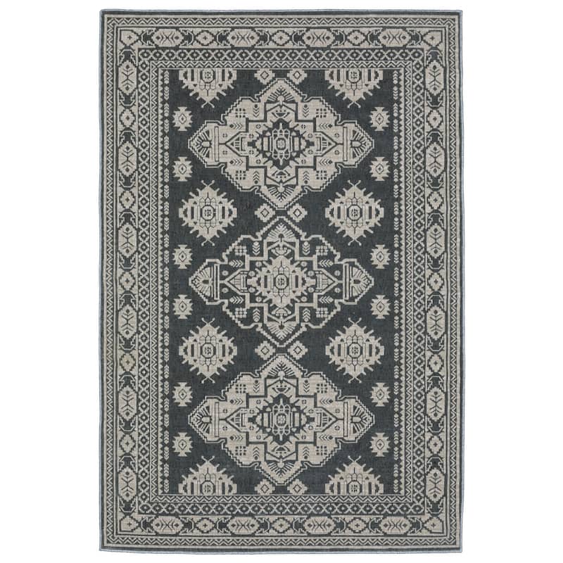 HomeRootsMedallion Traditional Rectangle Area Rug