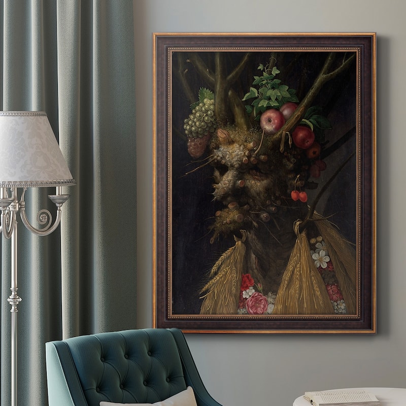 Four Seasons in One Head Premium Framed Canvas- Ready to Hang