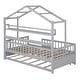 preview thumbnail 9 of 25, Twin House Bed with Trundle & Shelf - Adorable and Practical Design