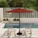 preview thumbnail 56 of 143, North Bend 9-foot Round Auto-tilt, Bronze Finish, Sunbrella Patio Umbrella by Havenside Home Henna